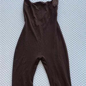 Brown Halter Jumpsuit